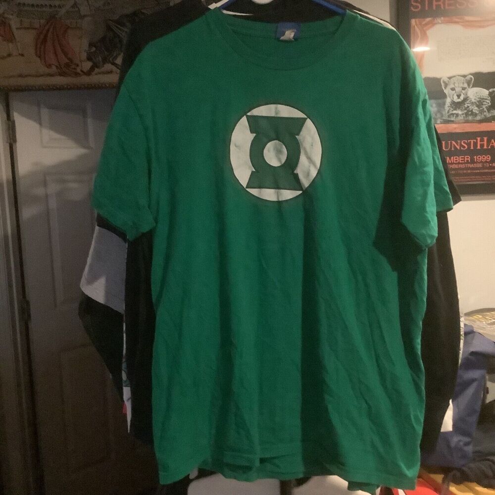 JUSTICE LEAGUE TAG GREEN LANTERN DC COMICS T SHIRT SIZE XL GRAPHIC